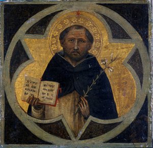 St. Dominic, ca. 1400 (tempera på tre) av Taddeo di Bartolo